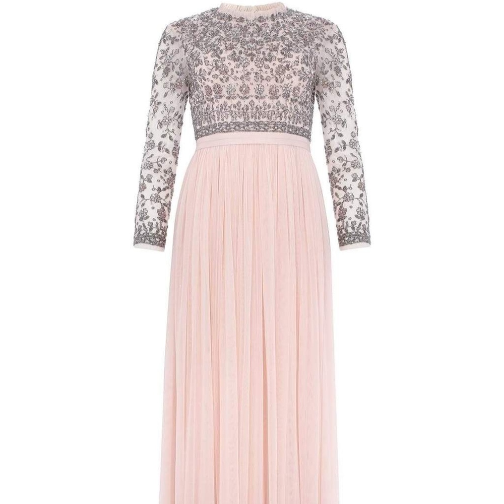 Andromeda Long Sleeve Backless Gown